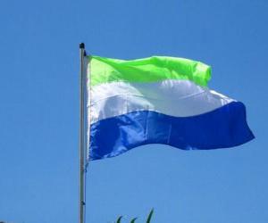 Puzzle Σημαία της Σιέρα Λεόνε
